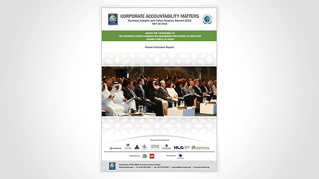 Corporate Accountability Matters: Business Integrity and Value Creation Beyond 2015 | Regional Forum Outcome Report