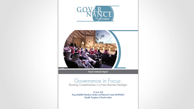 Governance in Focus Forum Outcome Report