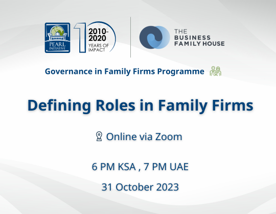 Defining Roles in Family Firms