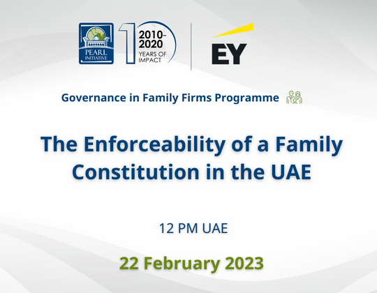 The Enforceability of a Family Constitution in the UAE