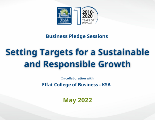 Setting Targets for a Sustainable and Responsible Growth