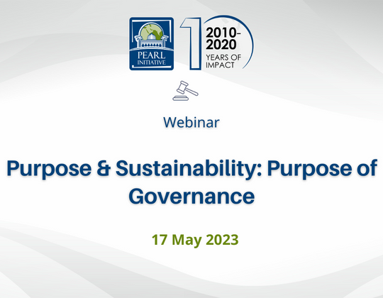 Purpose & Sustainability: Purpose of Governance