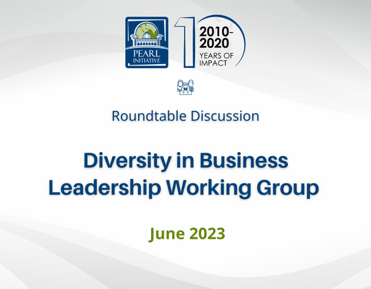 Diversity in Business Leadership Working Group