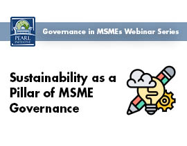 Webinar | Sustainability as a Pillar of MSME Governance