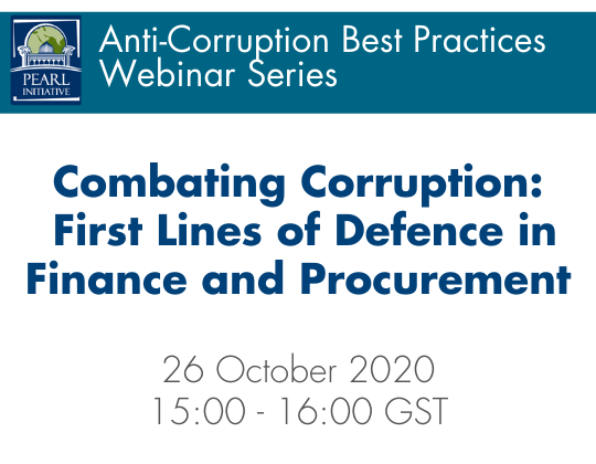 Combating Corruption: First Lines of Defence in Finance and Procurement