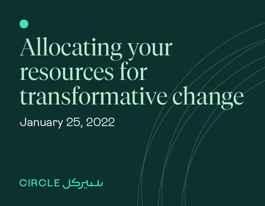 Workshop: Allocating Your Resources for Transformative Change