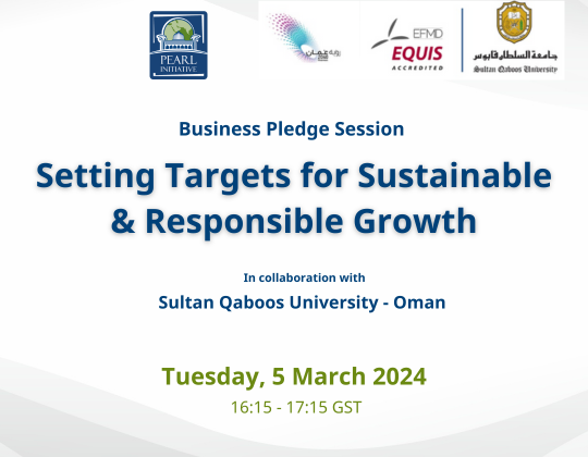 Business Pledge Session – Setting Targets for Sustainable & Responsible Growth