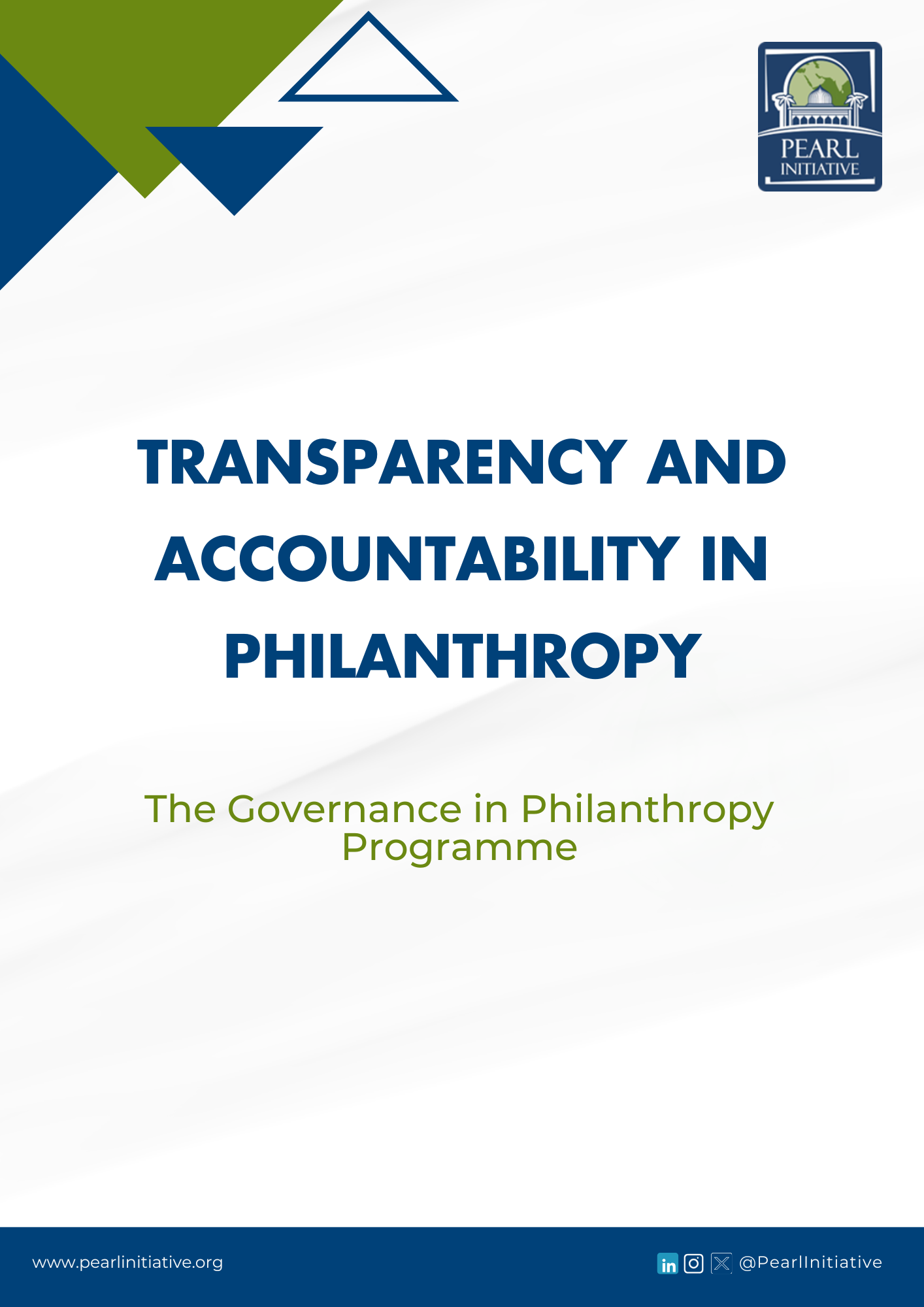 Transparency and Accountability in Philanthropy