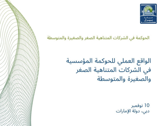 الواقع العملي للحوكمة المؤسسية في الشركات المتناهية الصغر والصغيرة والمتوسطة